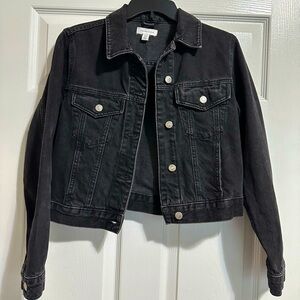 Topshop Black Denim Jacket